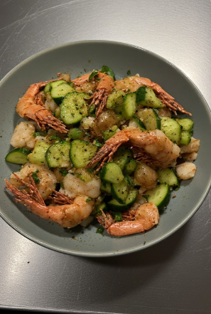 Humar með gúrku (Langoustine with Cucumber)