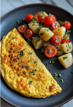 Eggjakaka með osti (Omelette with Cheese)