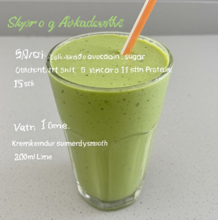 Skyr og avókadó smoothie (Skyr and Avocado Smoothie)