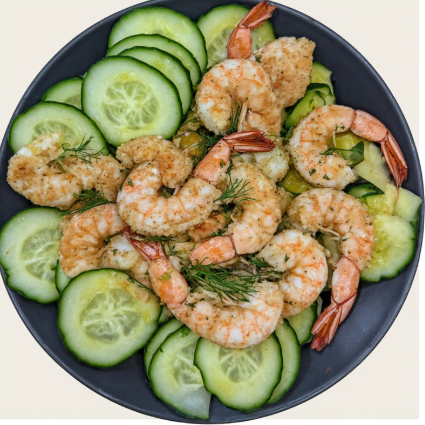 Ferskur þorskur með gúrkusalati (Fresh Cod with Cucumber Salad)