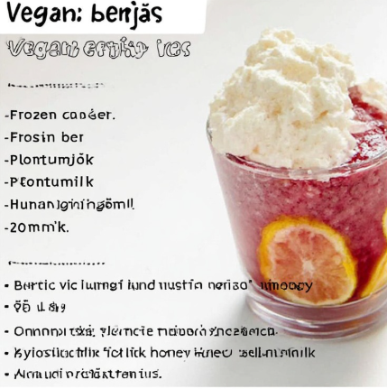 Vegan berjaís (Vegan Berry Ice)