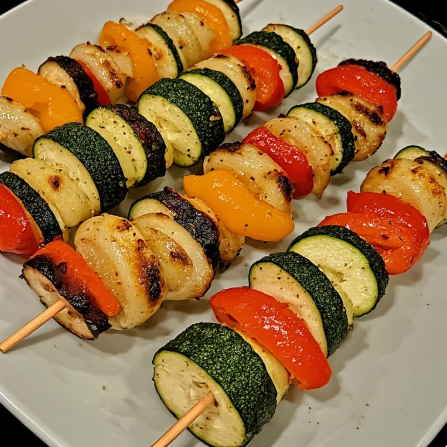 Grillaðar grænmetisspíður (Grilled Vegetable Skewers)