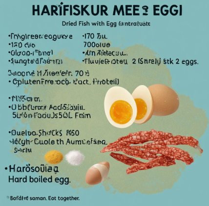 Harðfiskur með eggi (Dried Fish with Egg)