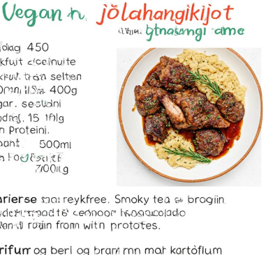 Vegan jólahangikjöt (Vegan Christmas Smoked Lamb)