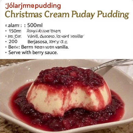 Jólarjómapudding (Christmas Cream Pudding)