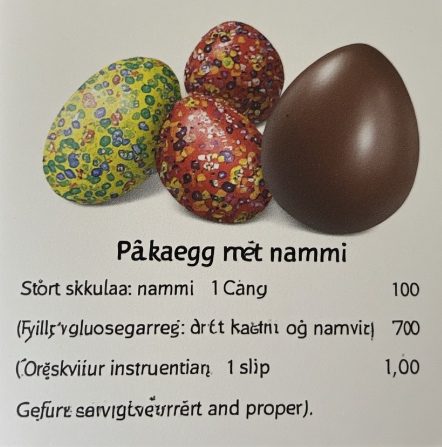 Páskaegg með nammi (Easter Eggs with Candy)