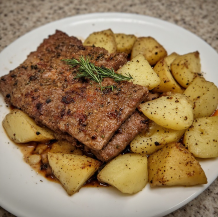 Vegan hangikjöt alternatíf (Vegan Smoked Lamb)
