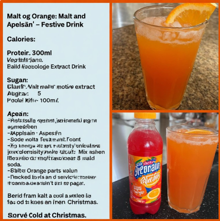 Malt og Appelsín (Malt and Orange – Festive Drink)