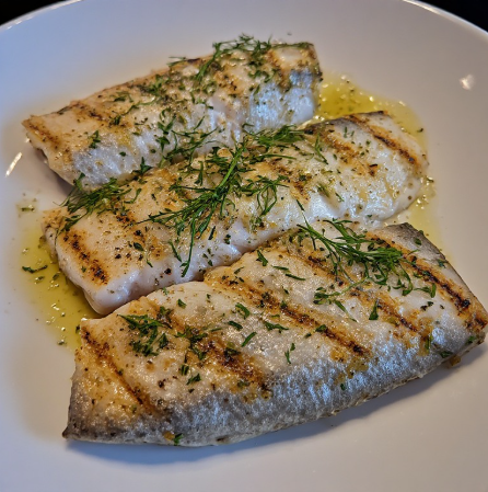 Grillaður fiskur dagsins (Fish of the Day Grilled)