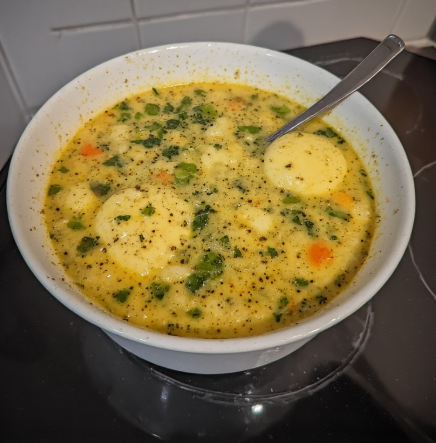 Lágnatríum eggjasúpa (Low-Sodium Egg Soup)