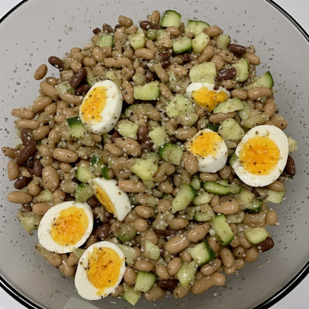 Lúpínu og egg salat (Lupine and Egg Salad)