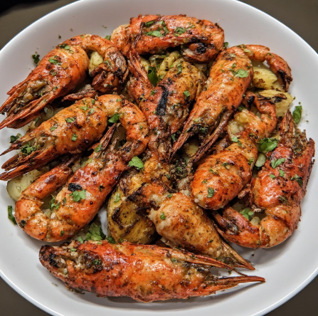Grillað humar lágnatríum (Grilled Langoustine – Low Sodium)