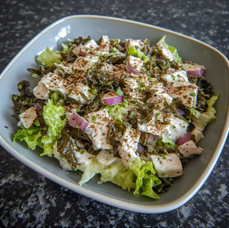 Plöntuskyr og þang salat (Plant Skyr and Seaweed Salad)