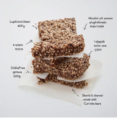 Lúpínu próteinstangir (Lupine Protein Bars)