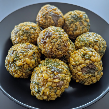 Lúpínu og þang bollur (Lupine and Seaweed Balls)