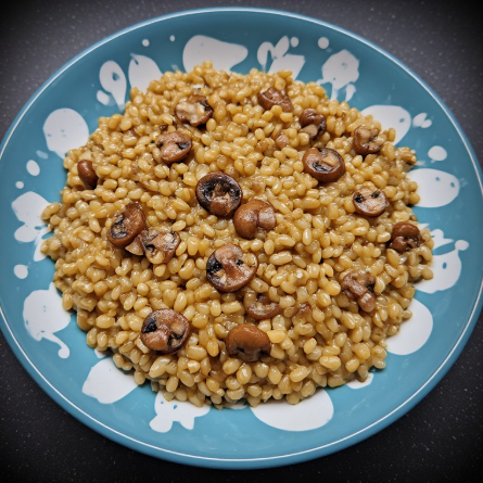 Byggotto með sveppum (Barley Risotto with Mushrooms)