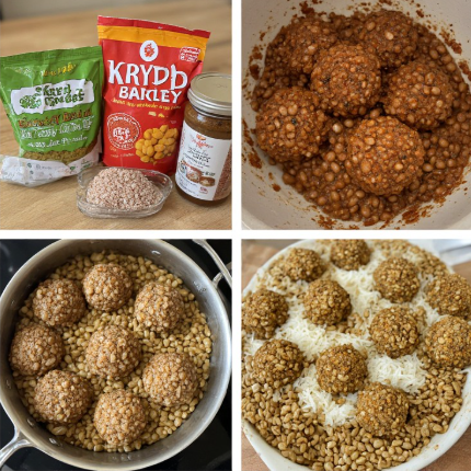 Bauna- og bygg bollur (Bean and Barley Balls)