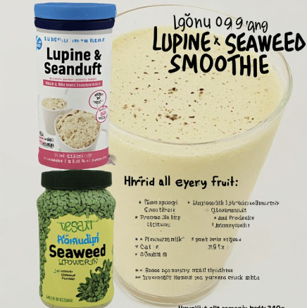 Lúpínu og þang smoothie (Lupine and Seaweed Smoothie)