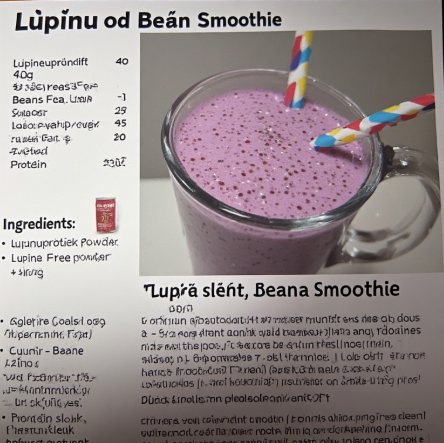 Lúpínu og bauna smoothie (Lupine and Bean Smoothie)