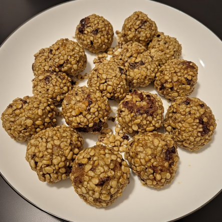 Sveppir og bygg bollur (Mushroom and Barley Balls)