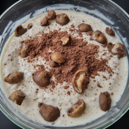 Plöntuskyr og sveppir dessert (Plant Skyr and Mushroom Dessert)