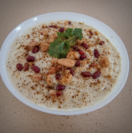 Bauna- og þang dessert (Bean and Seaweed Dessert)