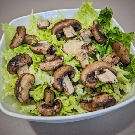 Plöntuskyr og sveppir salat (Plant Skyr and Mushroom Salad)