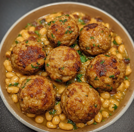 Bauna- og sveppir bollur (Bean and Mushroom Balls)