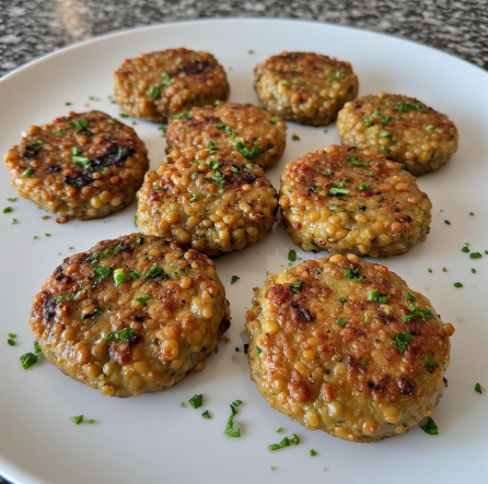Vegan linsubaunir (Vegan Lentil Patties)