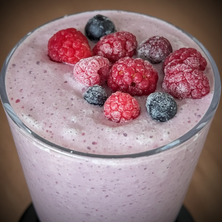 Skyr smoothie með próteindufti (Skyr Smoothie with Protein Powder)