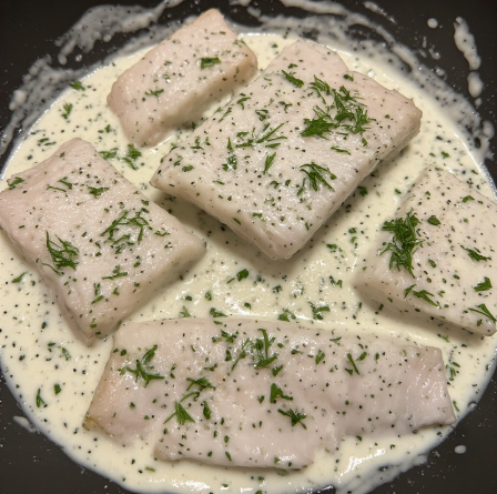 Þorskur og skyr sósu (Cod with Skyr Sauce)