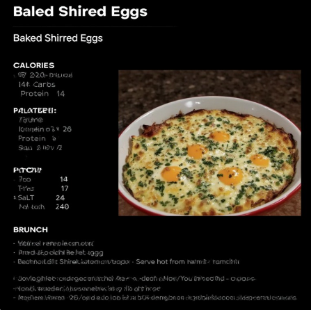 Eggs Baked Shirred