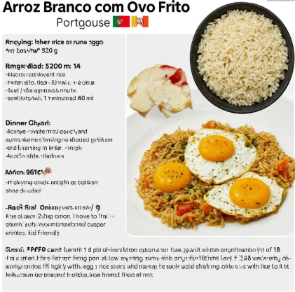 Arroz Branco com Ovo Frito