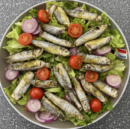 Sardinha em Conserva com Salada