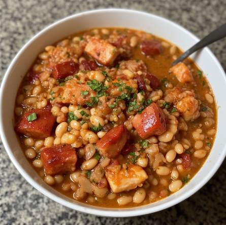 Feijão com Bacalhau e Chouriço