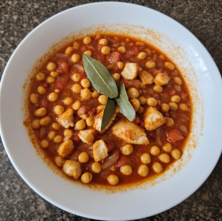 Ensopado de Bacalhau com Grão