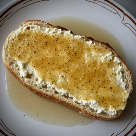Pão com Queijo da Serra e Mel