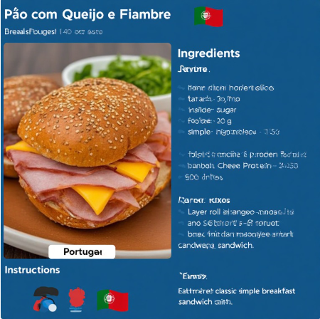 Pão com Queijo e Fiambre