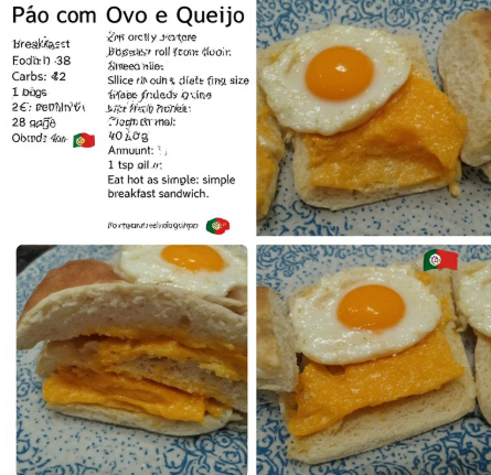 Pão com Ovo e Queijo