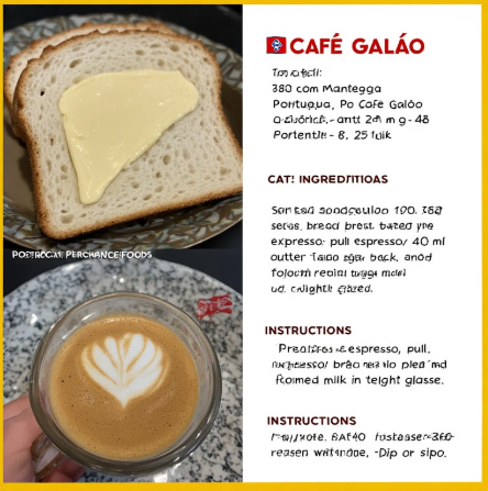 Pão com Manteiga e Café Galão