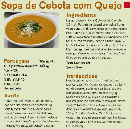 Sopa de Cebola com Queijo (Onion Soup with Cheese)