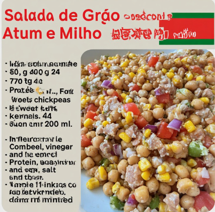 Salada de Grão com Atum e Milho