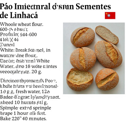 Pão Integral com Sementes de Linhaça