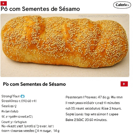 Pão com Sementes de Sésamo
