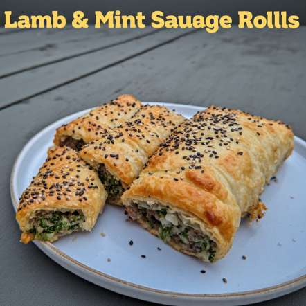 Lamb & Mint Sausage Rolls