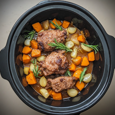 Hāngi-Inspired Slow Cooker Lamb Shoulder