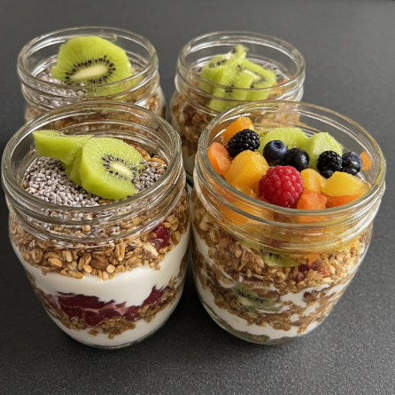 Kiwi Breakfast Muesli Parfait