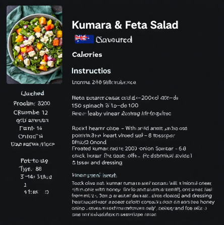 Kumara & Feta Salad