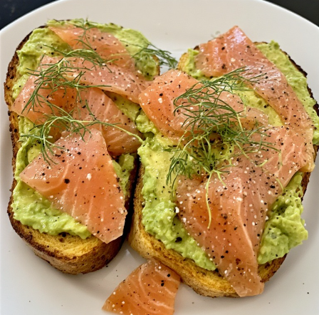 Avocado & Smoked Salmon Kumara Toast