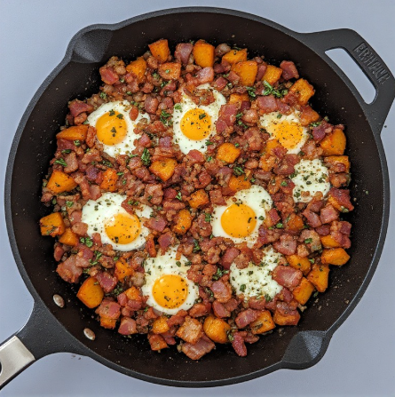 Bacon & Kumara Breakfast Skillet